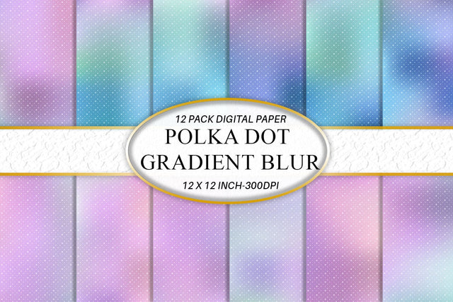 Digital Paper polka dot pattern with pink gradient color background Digital Pattern artnoy 