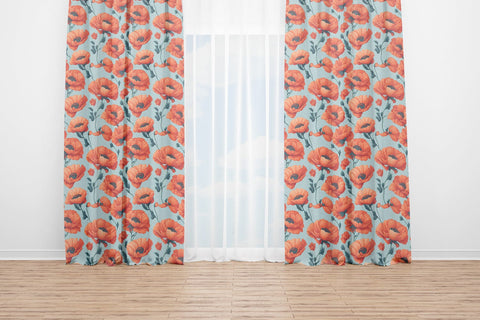 Digital Paper Poppy Flower Seamless Pattern Digital Pattern artnoy 