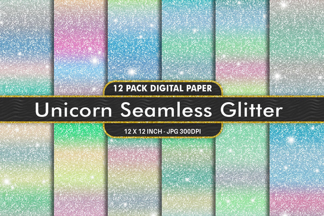 digital paper Rainbow glitter texture Digital Pattern artnoy 