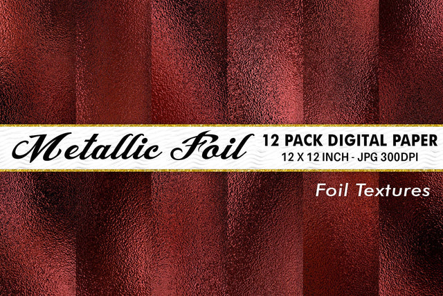 Digital Paper red Metallic foil texture background Digital Pattern artnoy 