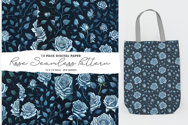 Digital Paper Roses Flower Seamless Pattern Digital Pattern artnoy 