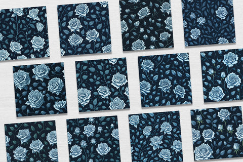 Digital Paper Roses Flower Seamless Pattern Digital Pattern artnoy 