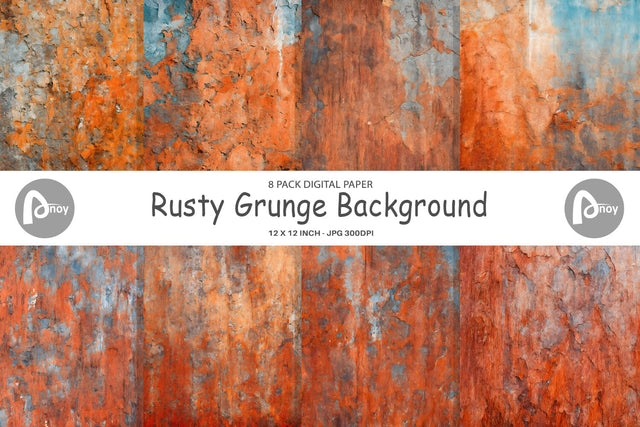 Digital Paper Rusty Grunge Background Digital Pattern artnoy 