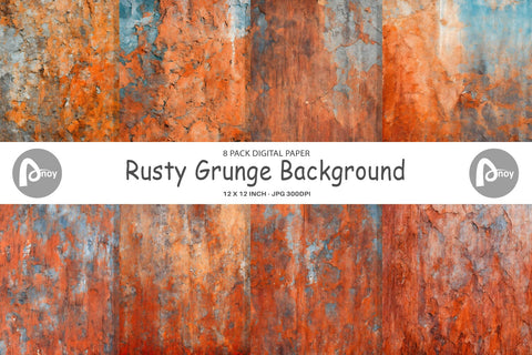 Digital Paper Rusty Grunge Background Digital Pattern artnoy 