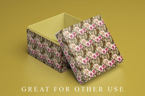 Digital paper seamless pattern flower illustration Digital Pattern artnoy 