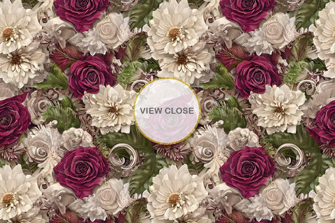 Digital paper seamless pattern flower illustration Digital Pattern artnoy 