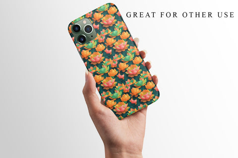 Digital paper seamless pattern of lotus flowers Digital Pattern artnoy 