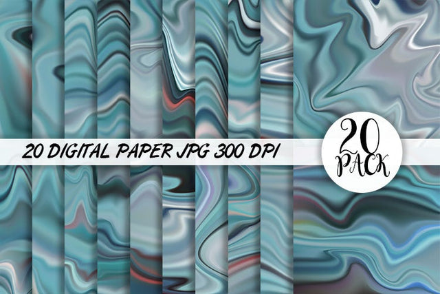 Digital Paper silk wave gradient blue color background Digital Pattern artnoy 