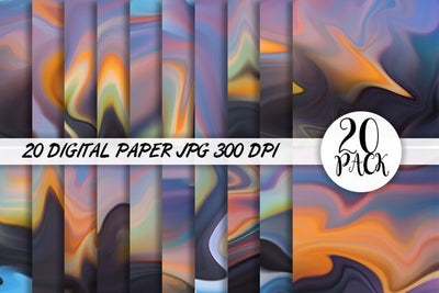 Digital Paper silk wave gradient color background Digital Pattern artnoy 