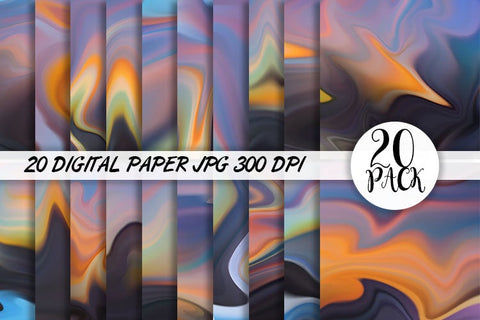Digital Paper silk wave gradient color background Digital Pattern artnoy 