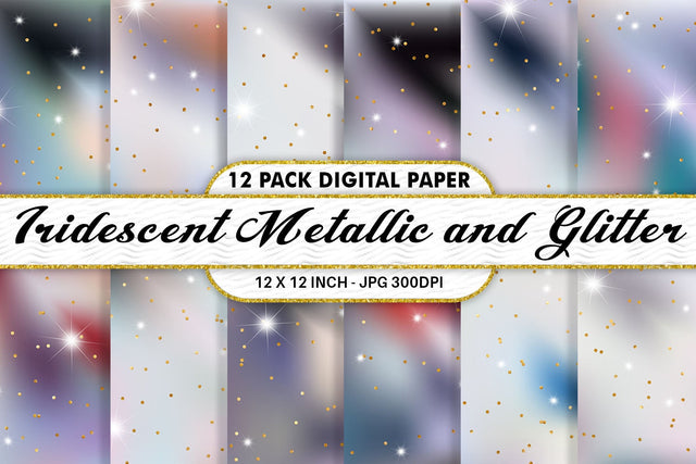 Digital paper silver iridescent metallic and glitter Digital Pattern artnoy 