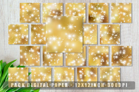 Digital paper sparkle and gradient gold color background Digital Pattern artnoy 