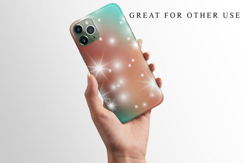 Digital paper sparkle and gradient Turquoise color background Digital Pattern artnoy 