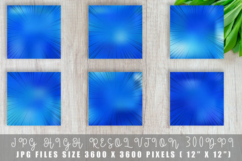 Digital paper speed line with ombre blue color background Digital Pattern artnoy 