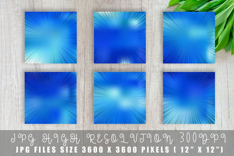 Digital paper speed line with ombre blue color background Digital Pattern artnoy 