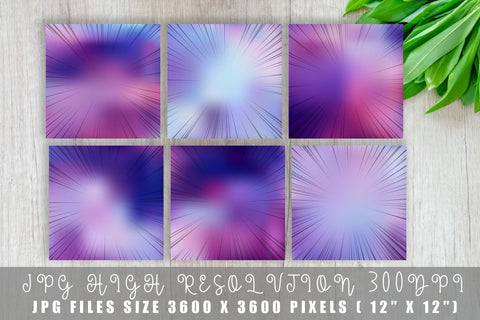 Digital paper speed line with ombre color background Digital Pattern artnoy 