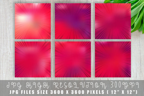 Digital paper speed line with ombre red color background Digital Pattern artnoy 