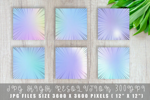 Digital paper speed line with ombre unicorn color background Digital Pattern artnoy 