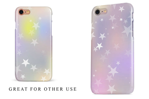 Digital Paper star pattern and gradient hologram color background Digital Pattern artnoy 