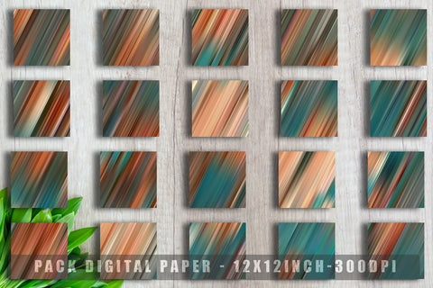 Digital paper striped brown and green background Digital Pattern artnoy 