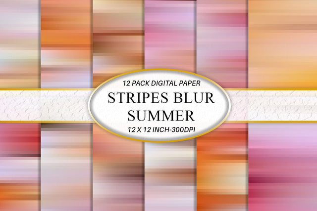 Digital paper striped color summer background Digital Pattern artnoy 