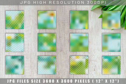 Digital paper summer pattern with gradient color background Digital Pattern artnoy 