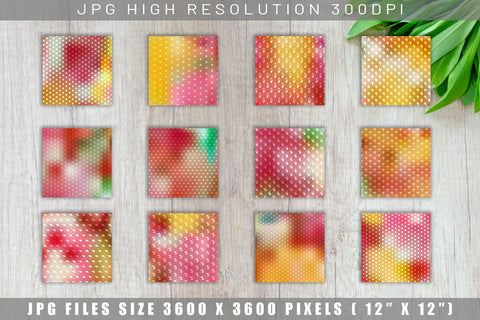 Digital paper summer pattern with gradient color background Digital Pattern artnoy 