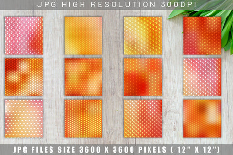 Digital paper summer pattern with gradient color background Digital Pattern artnoy 