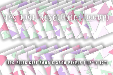 digital paper triangle color pastel background Digital Pattern artnoy 