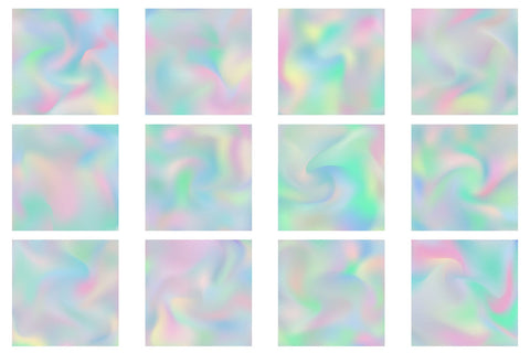 Digital Paper unicorn hologram wave background Digital Pattern artnoy 