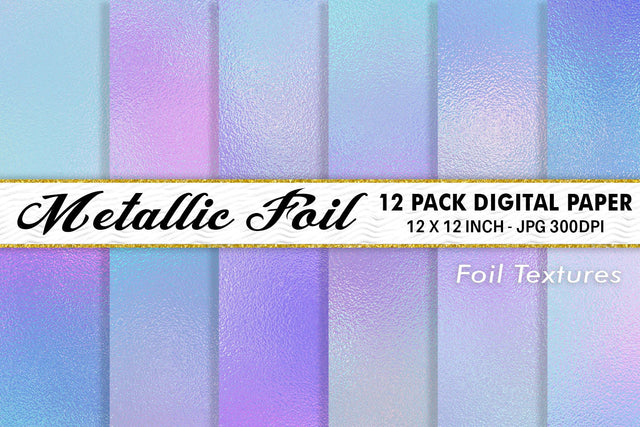 Digital Paper Unicorn Metallic foil texture background Digital Pattern artnoy 