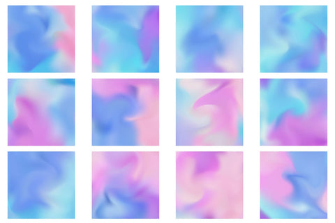 Digital Paper unicorn wave background Digital Pattern artnoy 