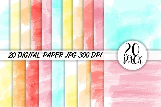 Digital Paper watercolor background Digital Pattern artnoy 