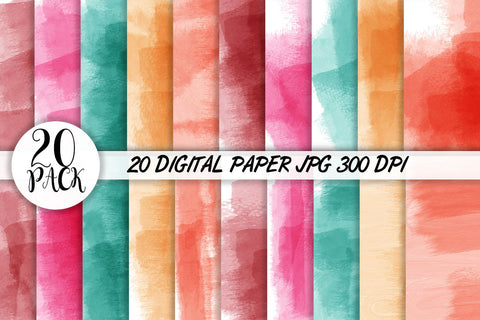 Digital Paper watercolor background Digital Pattern artnoy 