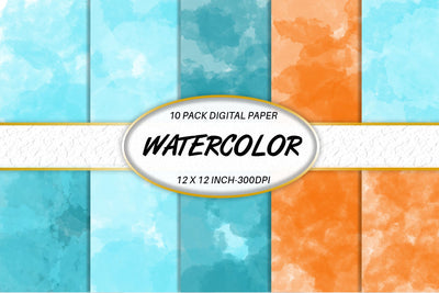 Digital paper watercolor background Digital Pattern artnoy 