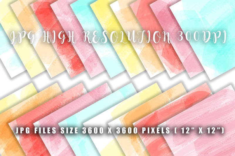 Digital Paper watercolor background - So Fontsy