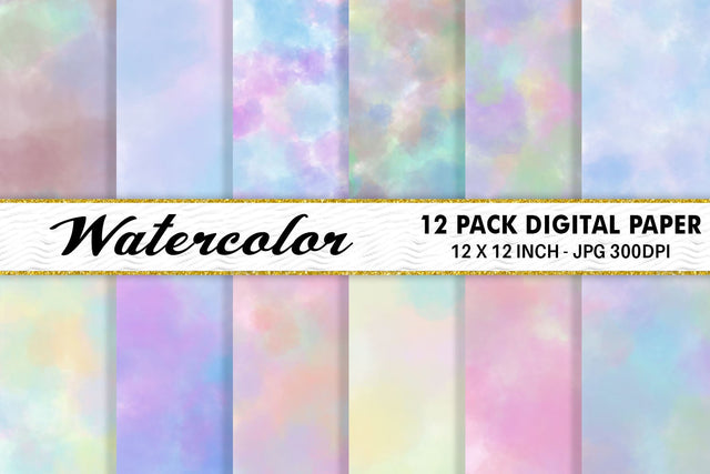 Digital Paper Watercolor Background Digital Pattern artnoy 