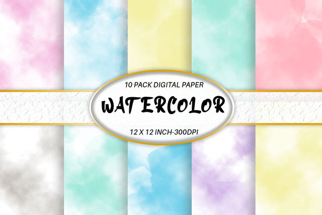 Digital paper watercolor cloud texture and pastel color background Digital Pattern artnoy 