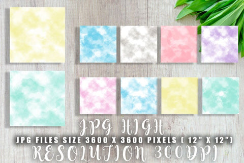 Digital paper watercolor cloud texture and pastel color background Digital Pattern artnoy 