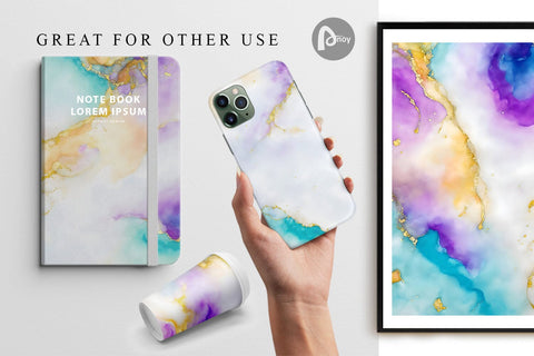 Digital Paper Watercolor Ink Texture Digital Pattern artnoy 