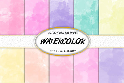 Digital paper watercolor pastel background Digital Pattern artnoy 