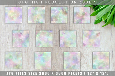 Digital Paper Watercolor rainbow glitter background Digital Pattern artnoy 