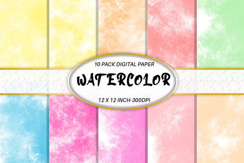 Digital paper watercolor texture and pastel color background Digital Pattern artnoy 