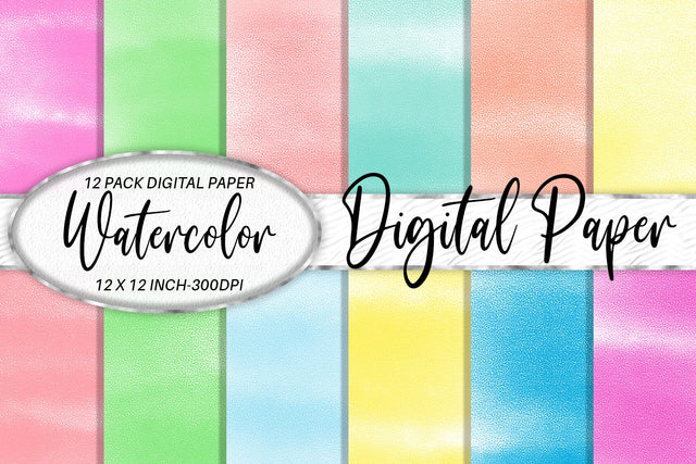 Digital paper watercolor texture and pastel color background Digital Pattern artnoy 