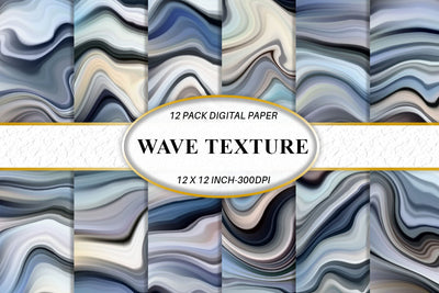 Digital paper wave blue color texture background Digital Pattern artnoy 