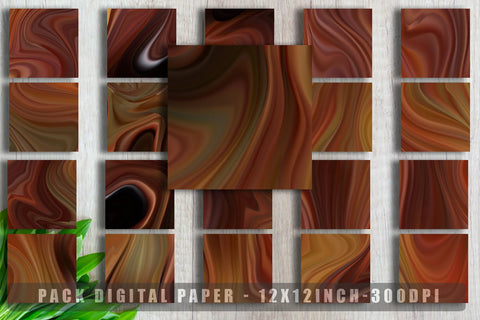 Digital paper wave brown background Digital Pattern artnoy 