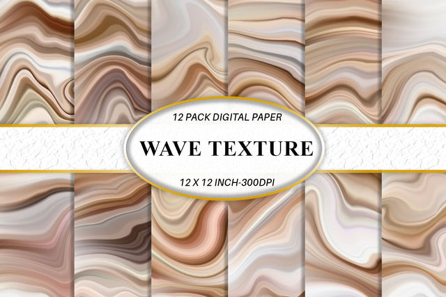 Digital paper wave brown color texture background Digital Pattern artnoy 