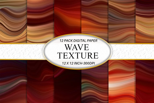 Digital paper wave dark brown color background Digital Pattern artnoy 