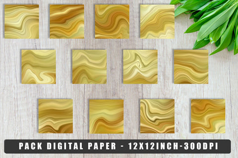 Digital paper wave gold texture background Digital Pattern artnoy 