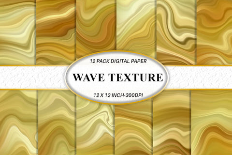 Digital paper wave gold texture background Digital Pattern artnoy 